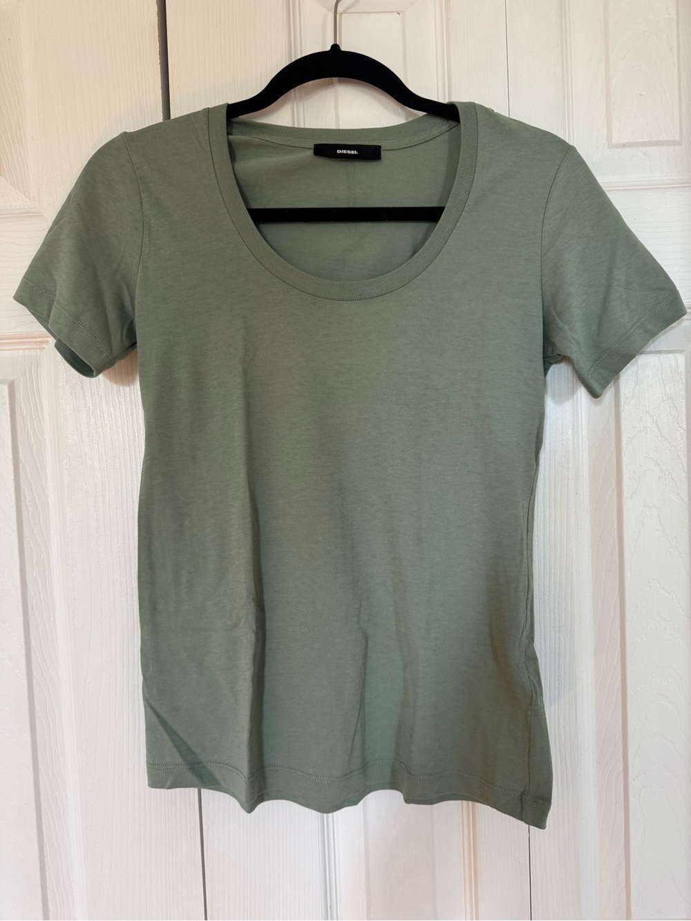 Diesel Short Sleeve Crewneck Tee in Sage